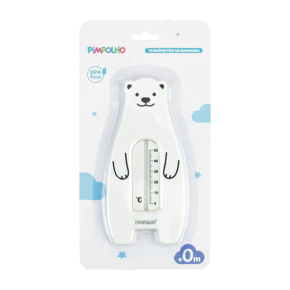 Termometro De Banheira Pimpolho Infantil Branco Urso