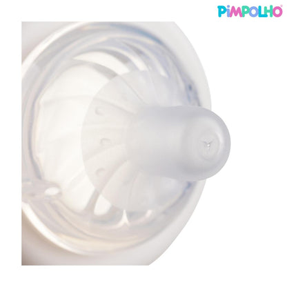 Mamadeira Serena Rino Azul Pimpolho Antirefluxo BPA Free