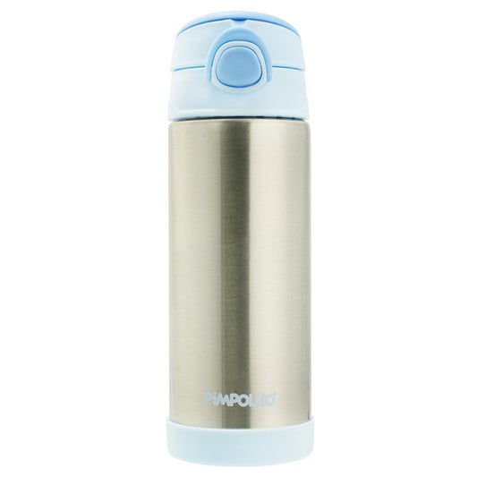 Garrafa Térmica Inox Aço Escovado 400ml Infantil Pimpolho