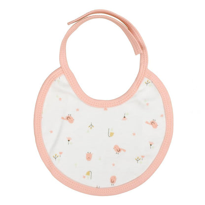 Kit Presente 5 Peças 0-6 Meses:  Camiseta, Babador, Tapa Fraldas, Touca E Sapatinho Fem Pimpolho