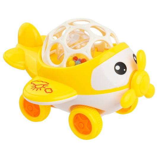 Brinquedo Chocalho Infantil Avião Colorido Pimpolho