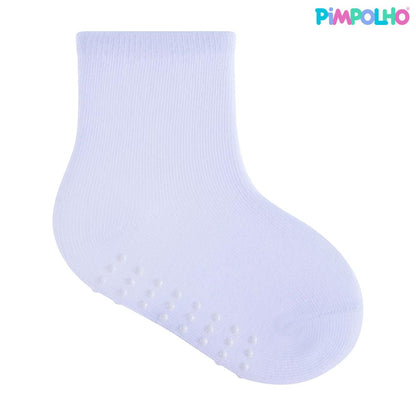 Kit Meia Cano Alto Infantil Tamanho 21-25 Conforto Pimpolho