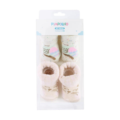 Kit Meias RN Feminino Pimpolho 2 Pares Conforto