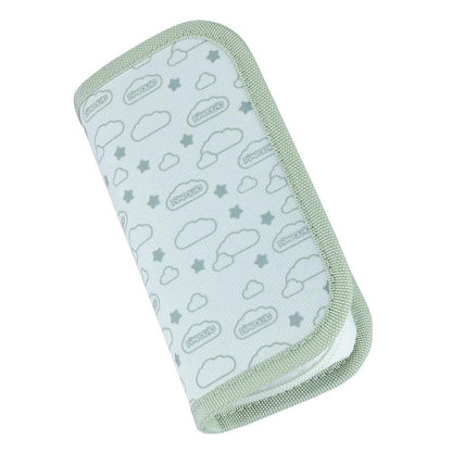 Kit Higiene Bebê 5 Peças Com Nécessaire Escova Pente Tesoura Cortador Lixa Vidro Rosa Azul Cinza Pimpolho