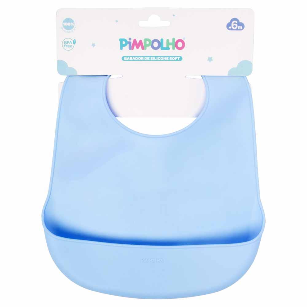 Babador De Silicone Soft Infantil Com Pega Migalhas Pimpolho
