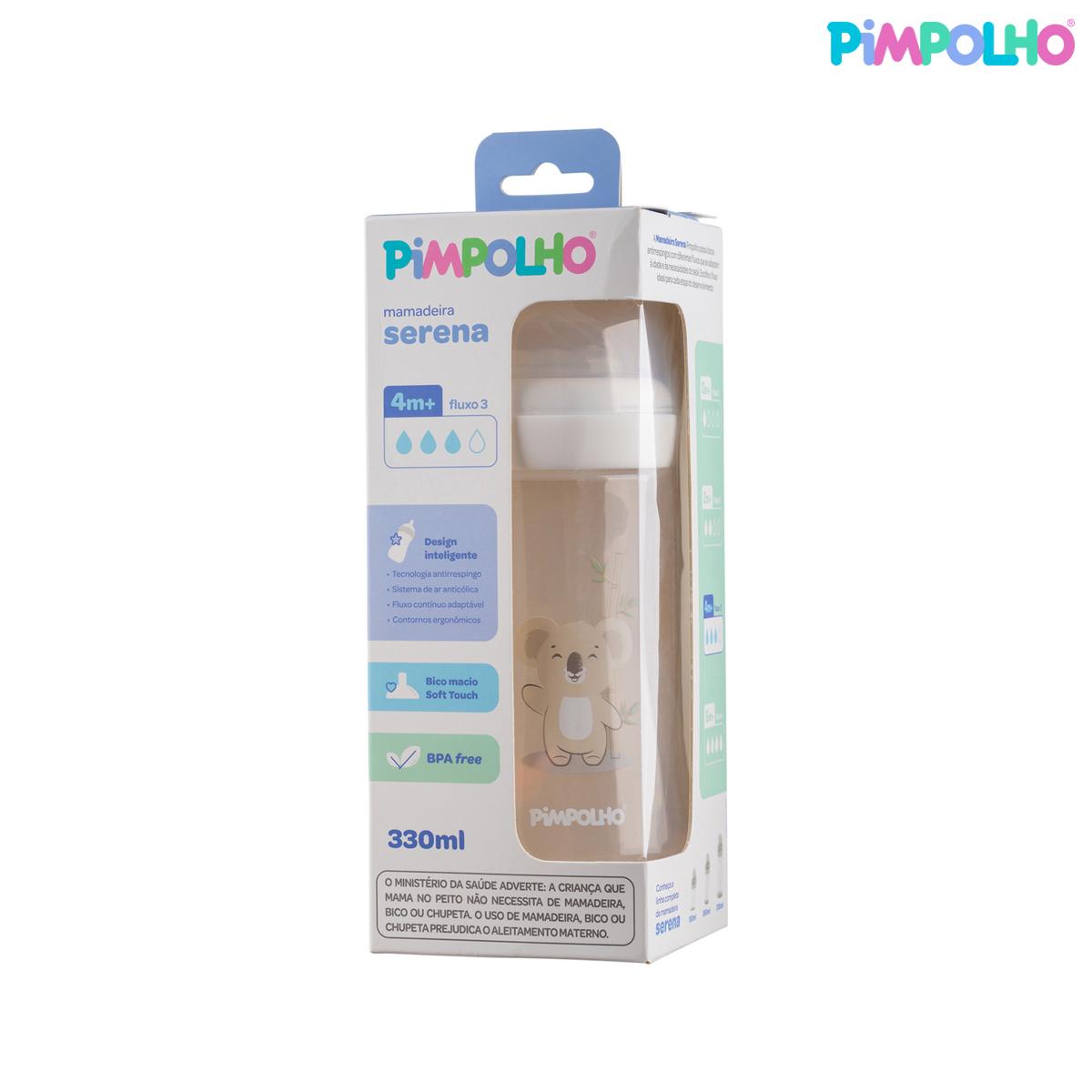 Mamadeira Serena Coala Branca Pimpolho Antirefluxo