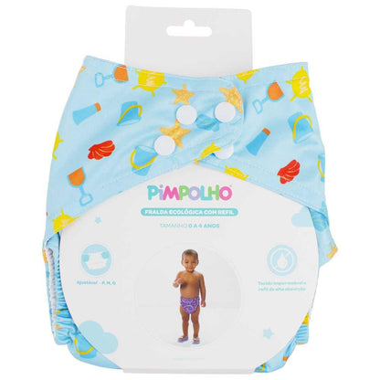 Fralda Ecológica Com Refil 00-04 Anos Infantil Pimpolho