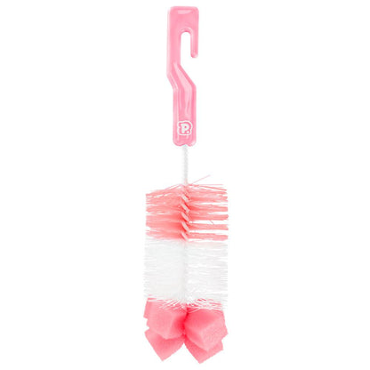 Kit Higienizador Pimpolho Mamadeiras Esponja 2 Unid Rosa