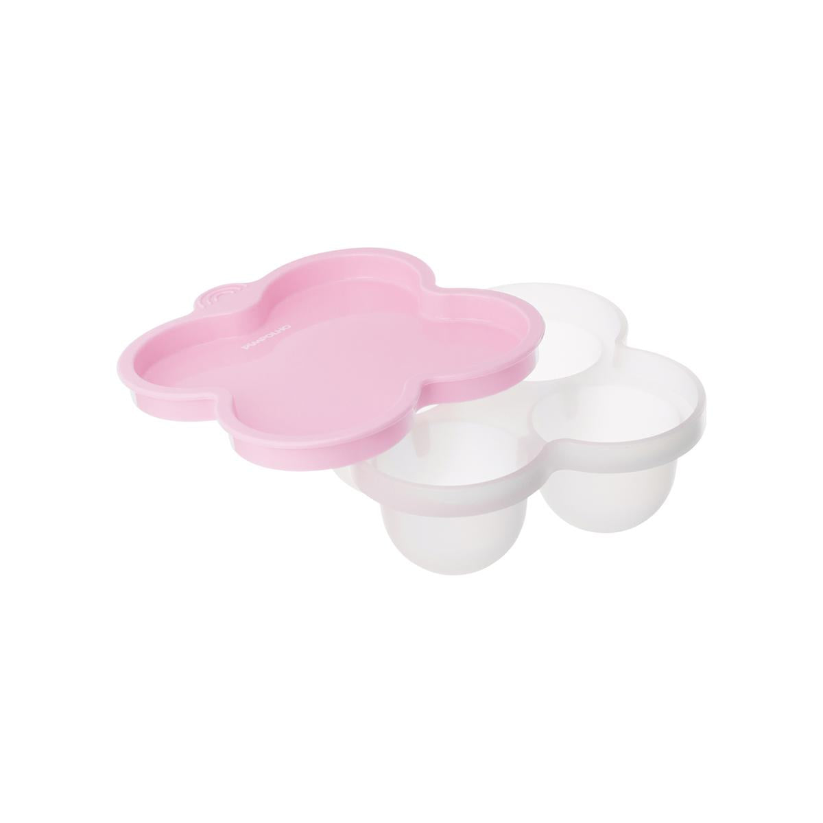 Porta Papinha De Silicone Com Tampa Para Congelar 240ml Fem Pimpolho