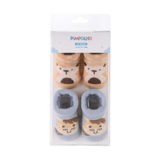 Kit Meias RN Masculino Pimpolho 2 Pares Conforto