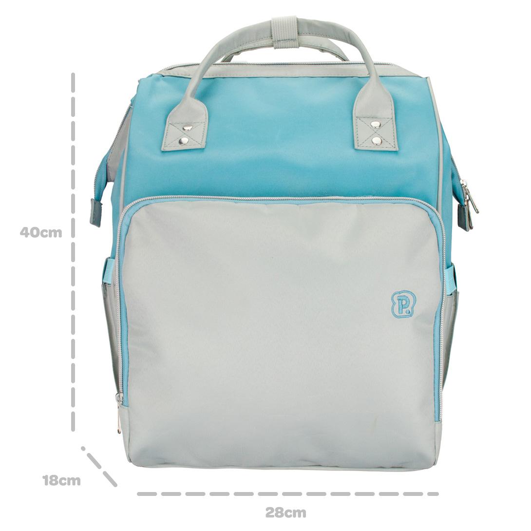 Mochila Maternidade Masculina Azul Cinza Pimpolho