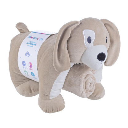 Travesseiro Com Manta Cachorro Masculino Pimpolho