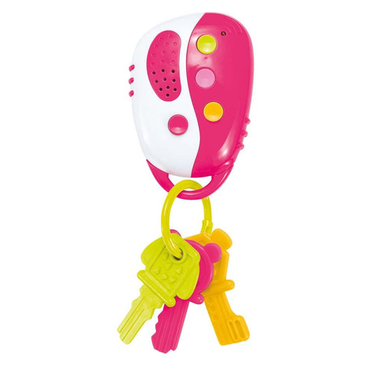 Chaveiro Musical Para Bebê Chocalho Infantil Pimpolho - Rosa