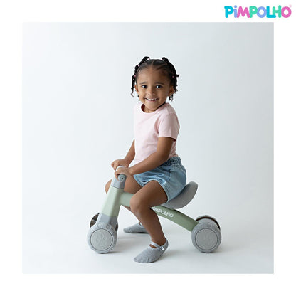 Bicicleta De Equilíbrio Infantil S/ Pedal 4 Rodas Pimpolho