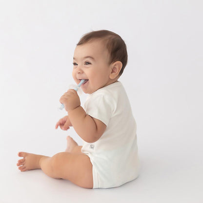 Massageador Gengiva Infantil Silicone Com Ventosa Pimpolho