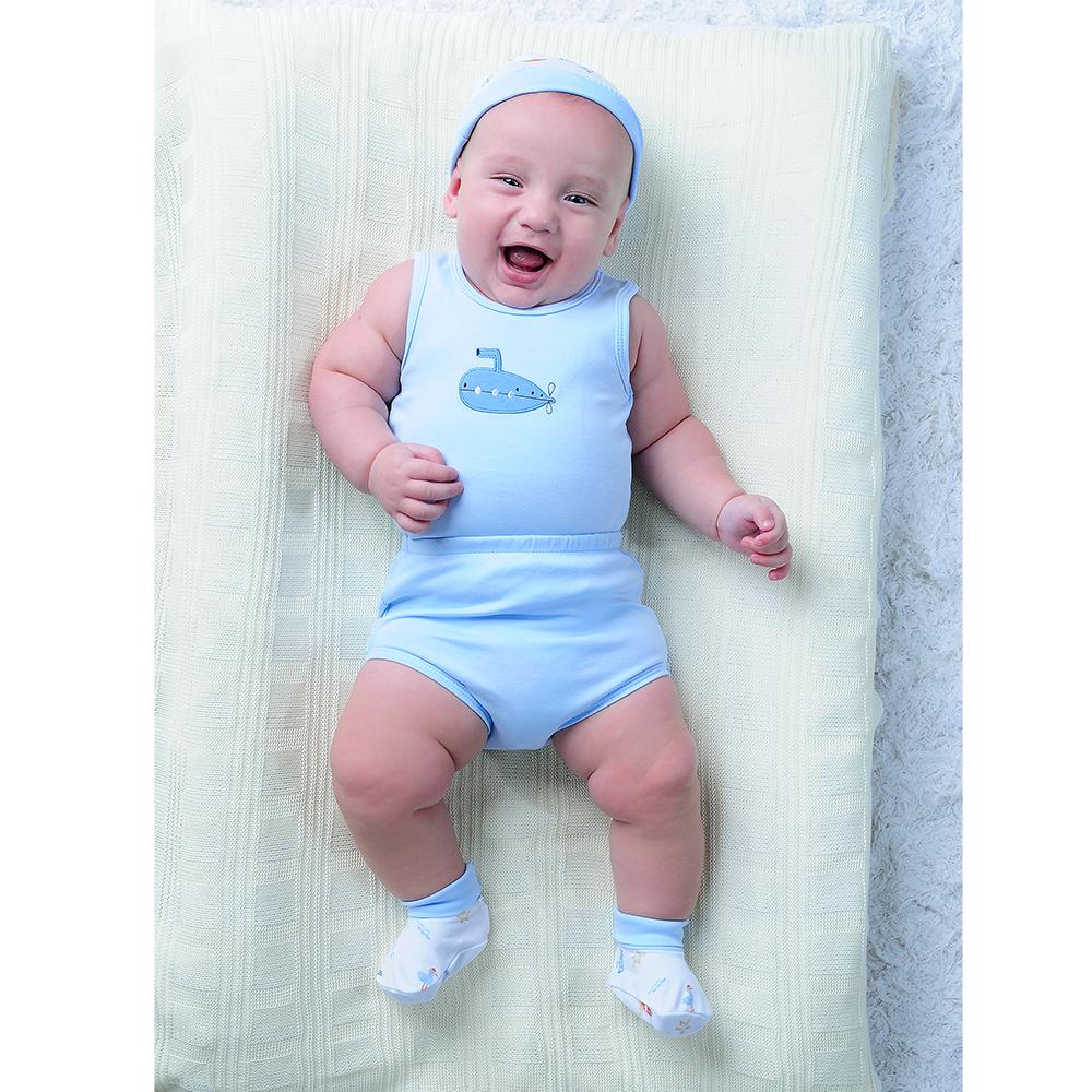 Conjunto Bebê 5 Peças Pimpolho (0-6 Meses)