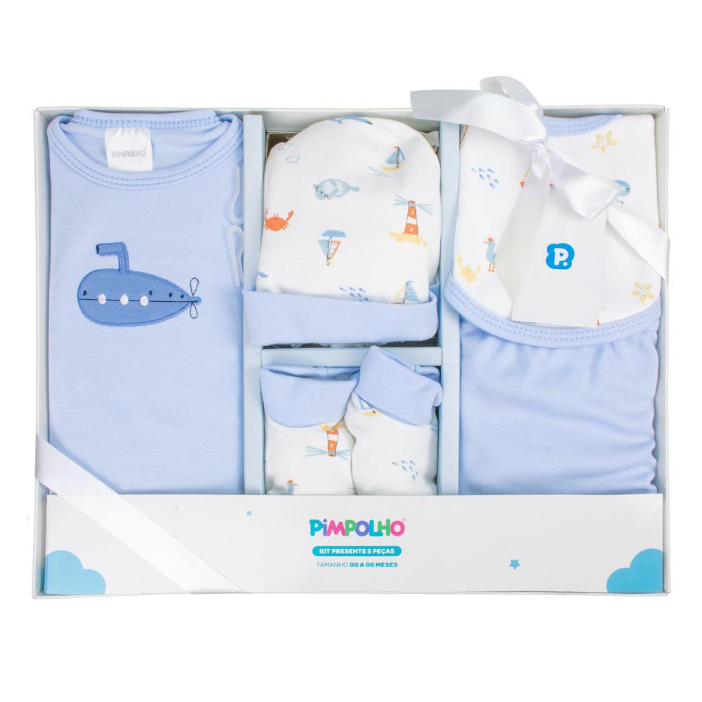 Conjunto Bebê 5 Peças Pimpolho (0-6 Meses)