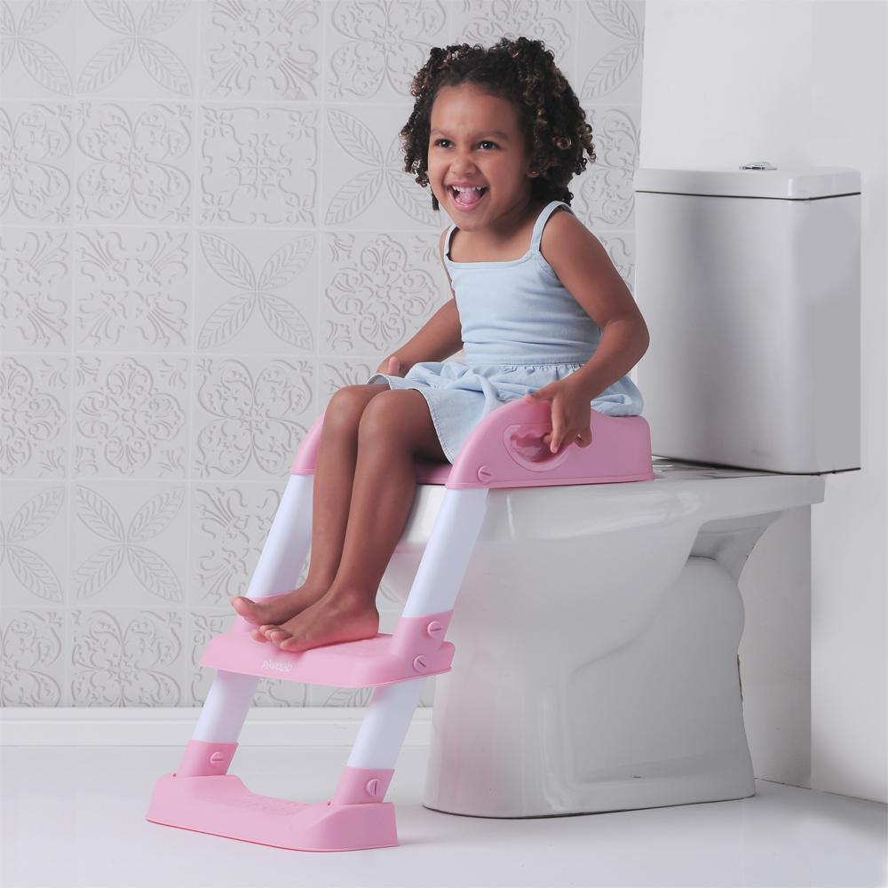 Troninho Redutor Assento Vaso Sanitário Infantil Com Escada