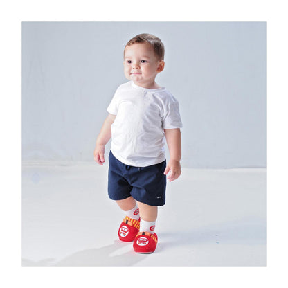 Pantufa Infantil Antiderrapante Pelúcia Bombeiros Pimpolho
