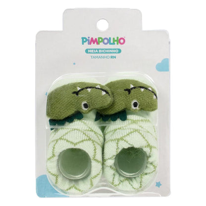 Meia Fofinha Bichinhos Rn Masculino Pimpolho