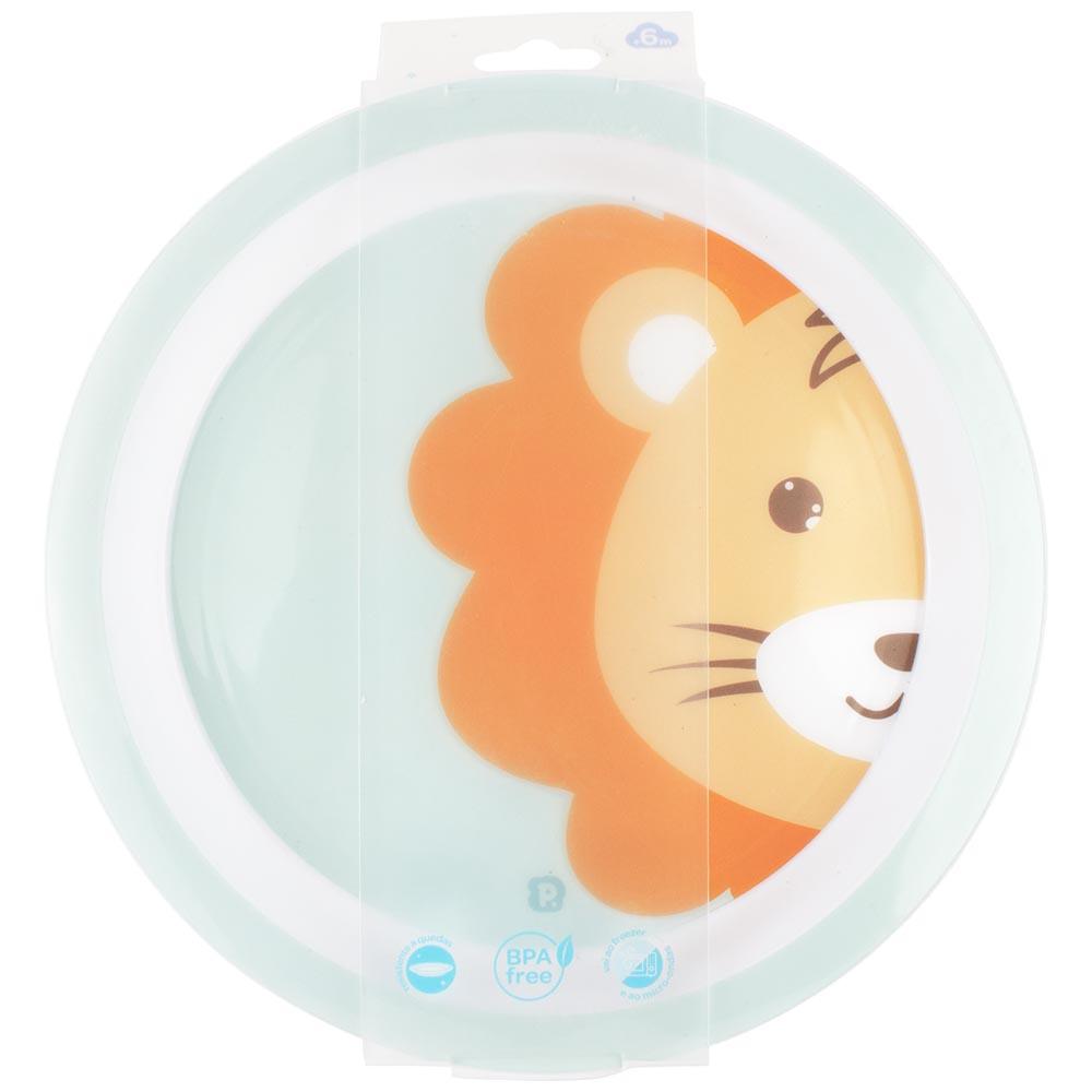 Prato Individual Girafa Leão Infantil BPA Free Pimpolho
