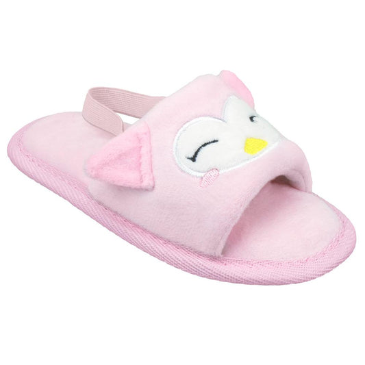 Pantufa Slipper Kids Rosa Coruja Feminina Pimpolho