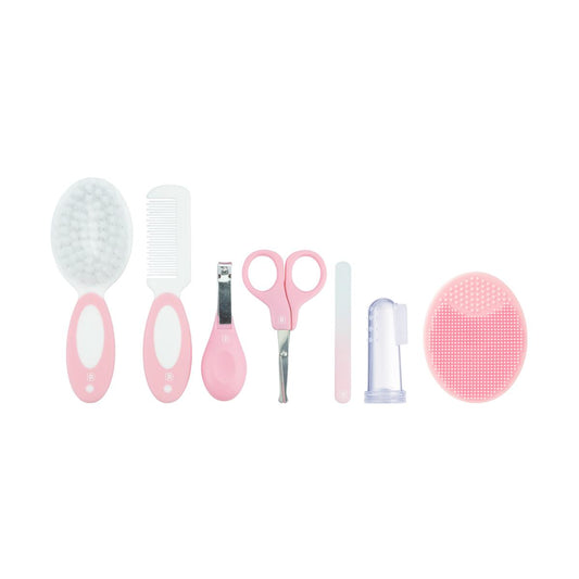 Kit Higiene Cuidados Saúde Bebê 7 Pçs Com Bucha Pimpolho