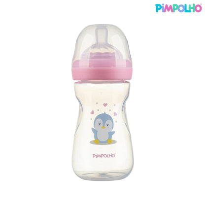 Mamadeira Serena Pinguim Rosa Pimpolho Antirefluxo BPA Free
