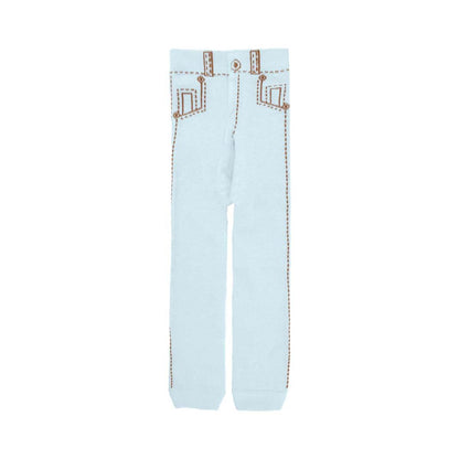 Calça Legging Jeans Infantil Bebê 00 a 05 Meses Pimpolho