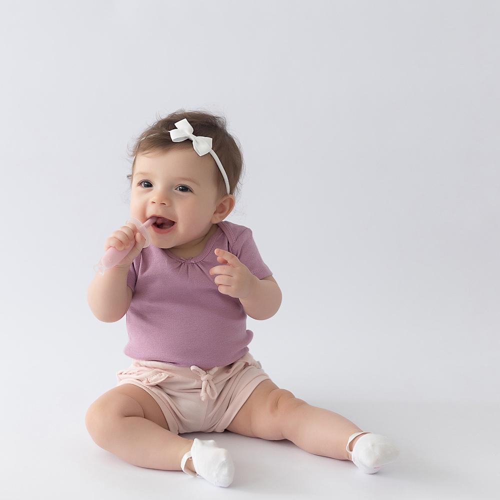 Massageador Gengiva Infantil Silicone Com Ventosa Pimpolho