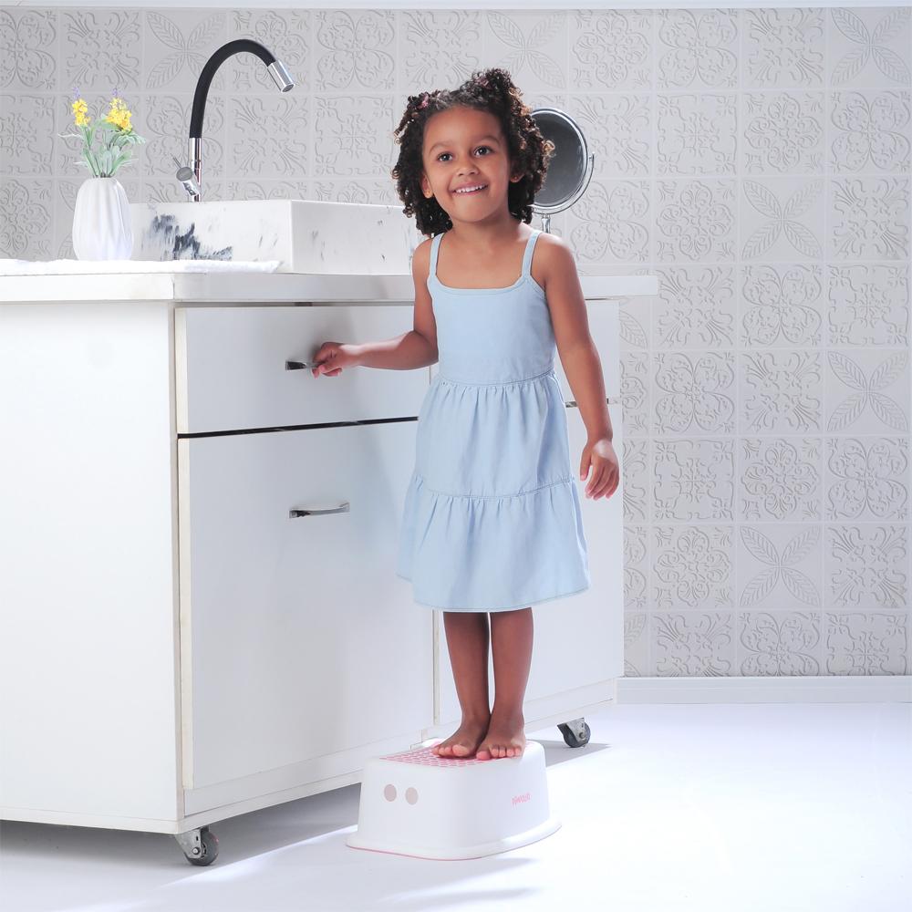 Degrau Infantil Banquinho Antiderrapante Pimpolho