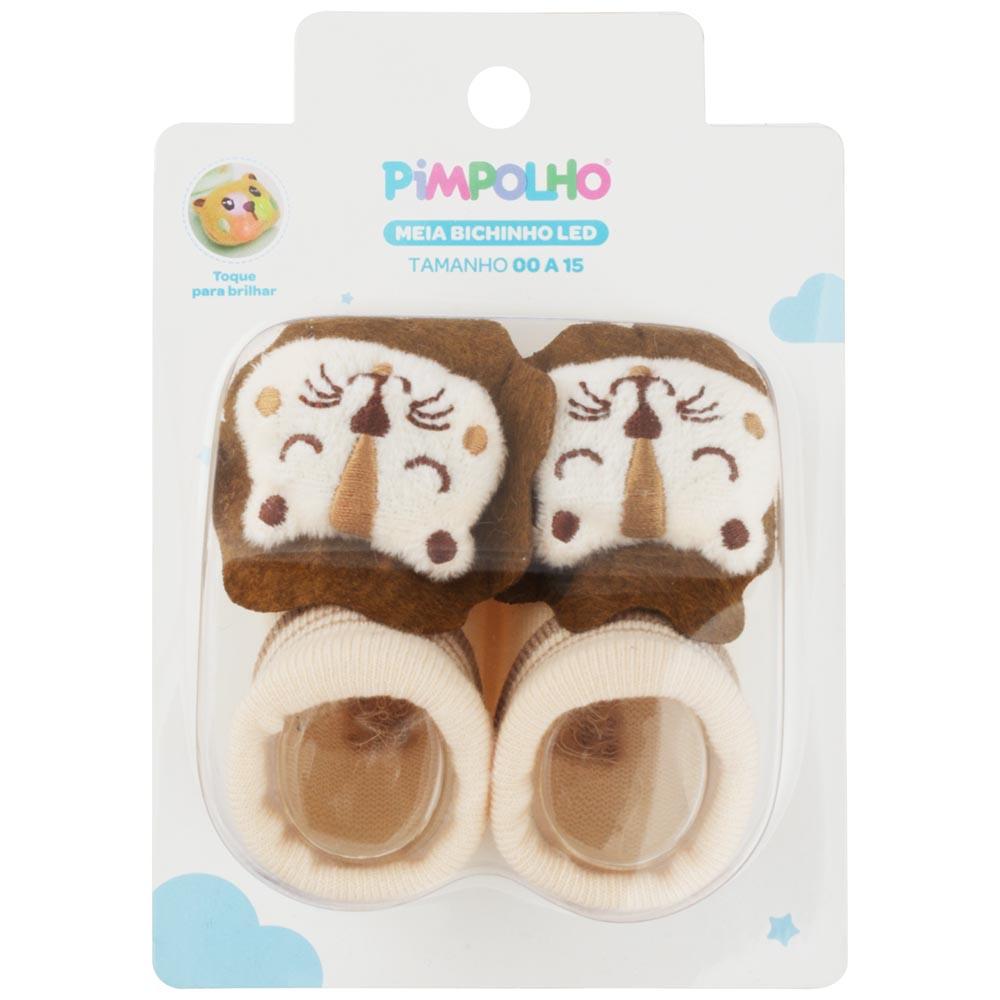 Meia Pimpolho Infantil Bichinho Led 00-15