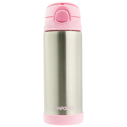 Garrafa Térmica Inox Aço Escovado 400ml Infantil Pimpolho