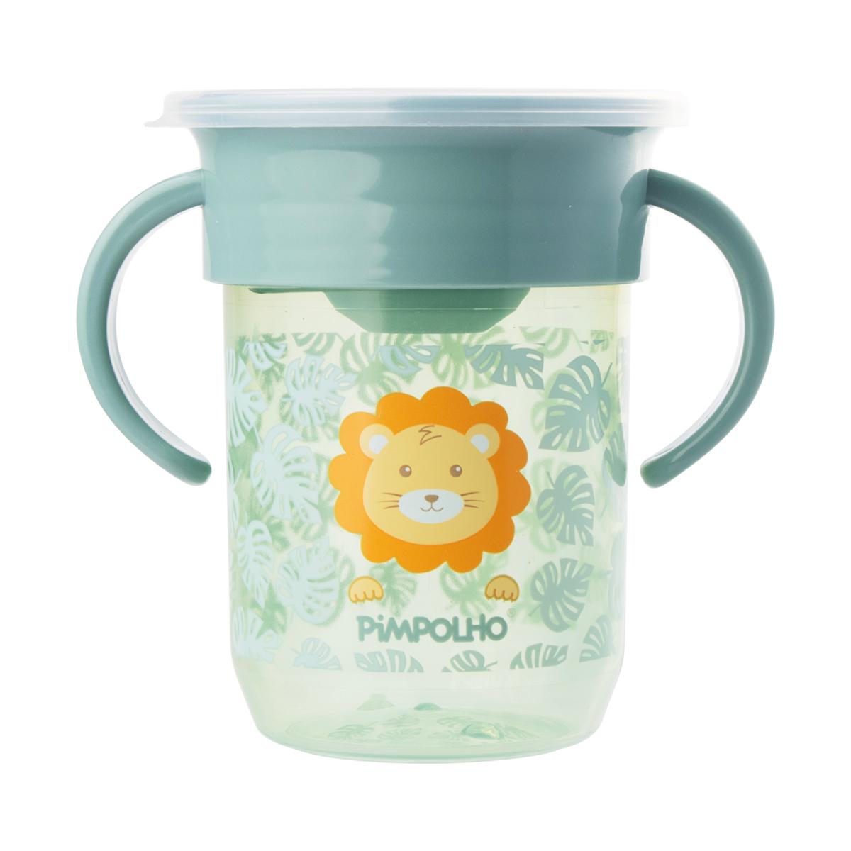 Copo Treinamento Infantil 360 Com Alça Tampa 240ml Pimpolho