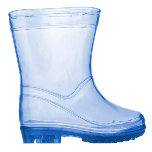 Galocha Infantil Transparente Azul Masculina Pimpolho