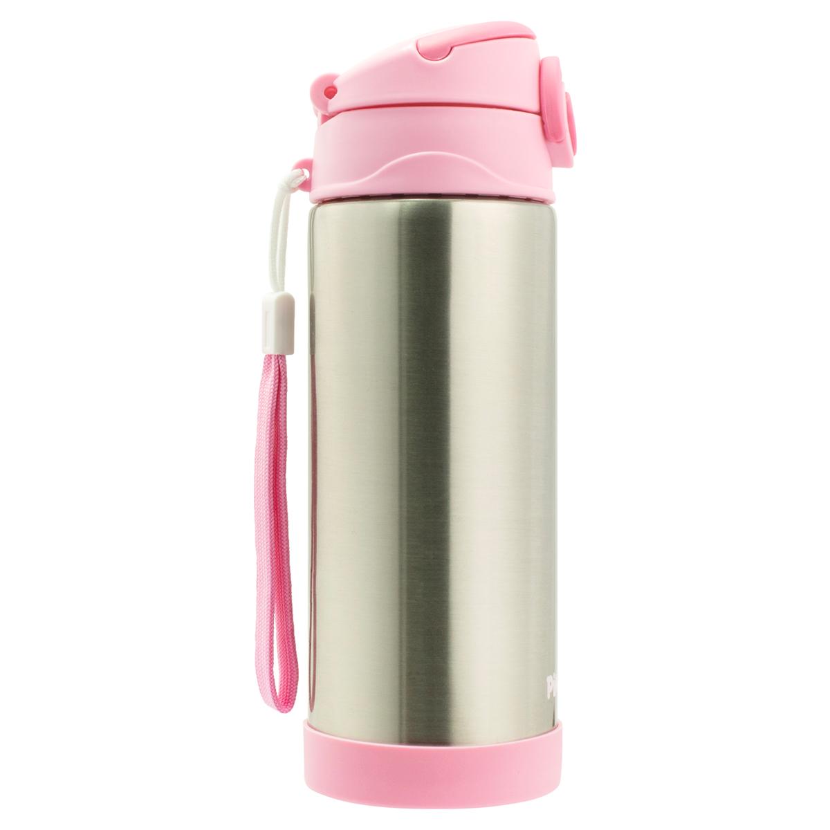 Garrafa Térmica Inox Aço Escovado 400ml Infantil Pimpolho