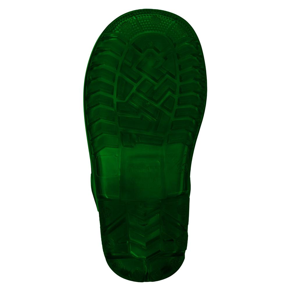 Galocha Infantil Transparente Verde Masculina Pimpolho