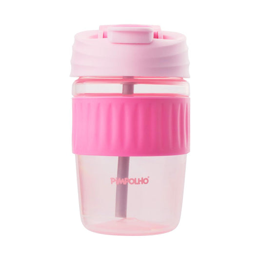 Copo 2 Em 1 Infantil Canudo E Bico 350ml Pimpolho