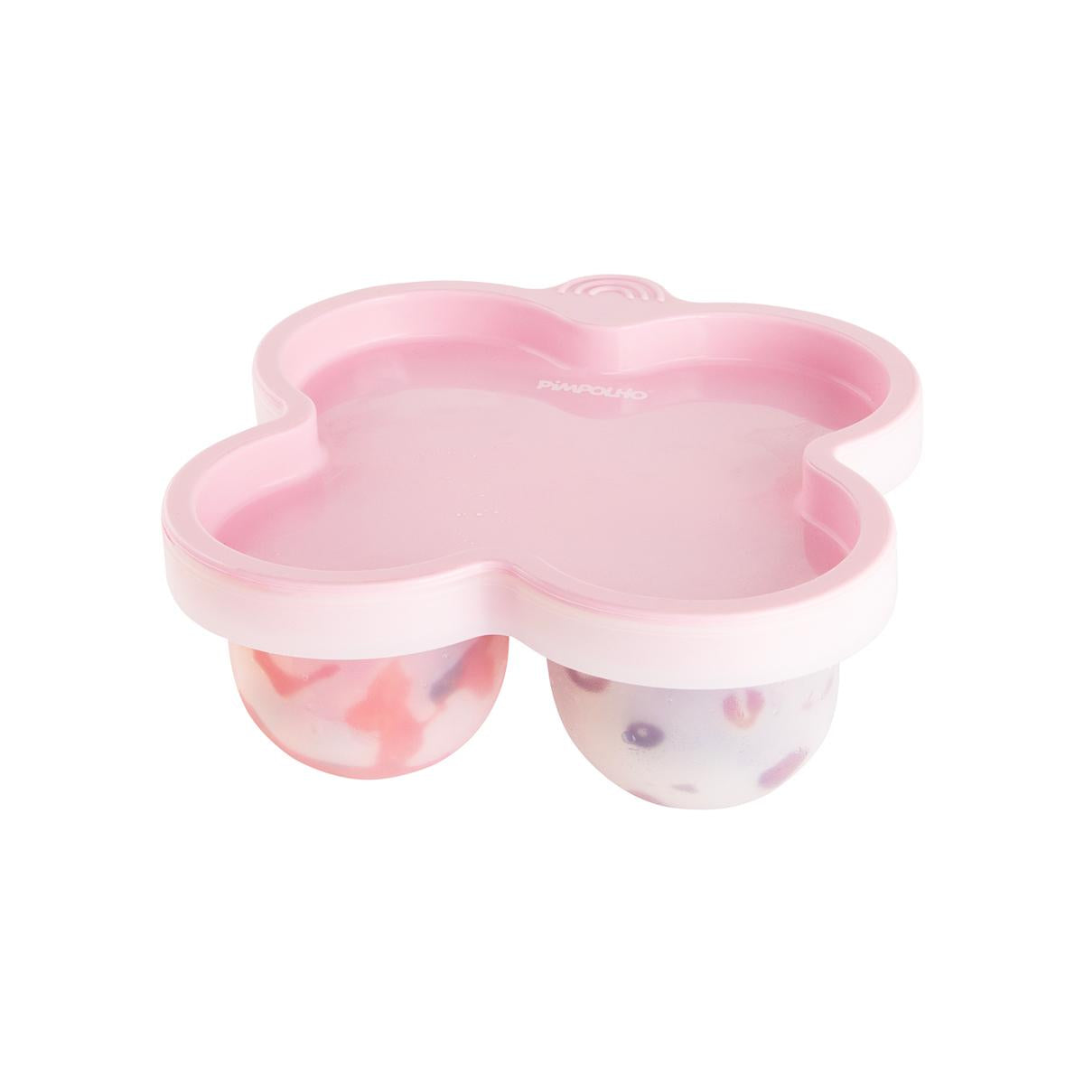 Porta Papinha De Silicone Com Tampa Para Congelar 240ml Fem Pimpolho