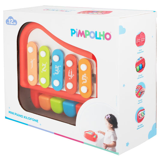 Mini Piano Xilofone Infantil Pimpolho