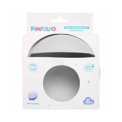 Bowl De Silicone Com Ventosa Soft Infantil Pimpolho BPA Free