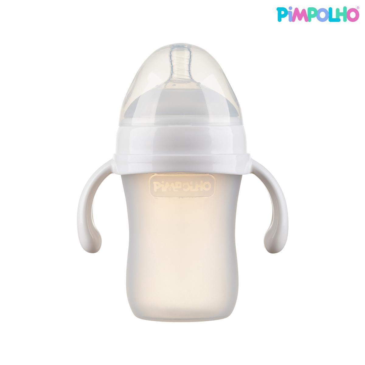 Mamadeira Soft Sense Branca 180ml 240ml Pimpolho Antirefluxo