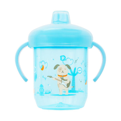 Copo Treinamento Bico Rígido Com Alça E Tampa 240ml Pimpolho