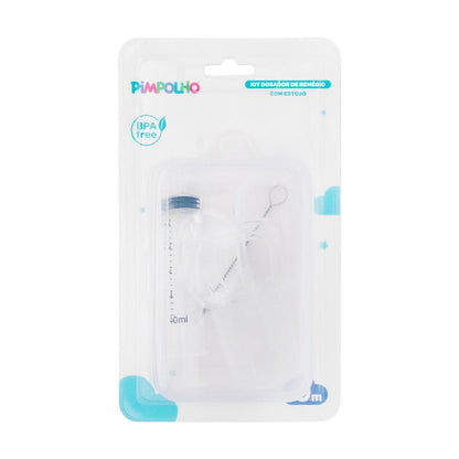 Dosador Remédio Formato De Chupeta 10ml Com Estojo Pimpolho