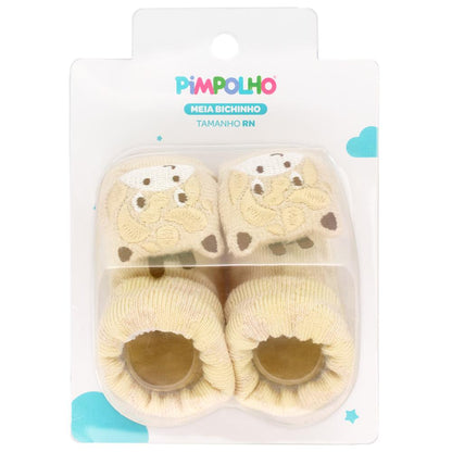 Meias Bichinhos Fofinhos Bebês Recém-Nascidos Pimpolho