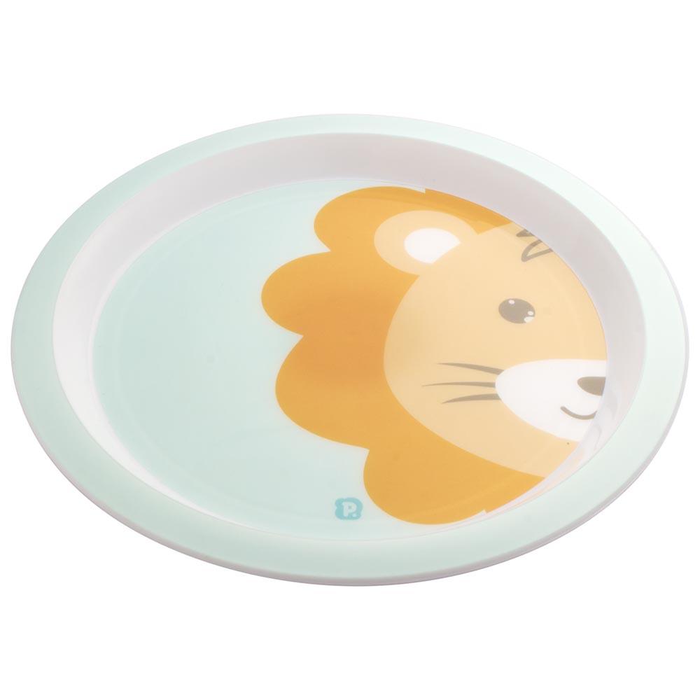 Prato Individual Girafa Leão Infantil BPA Free Pimpolho