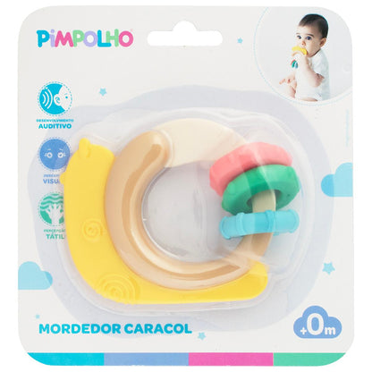 Mordedor Bebê Alivio Massageador Caracol Infantil Pimpolho