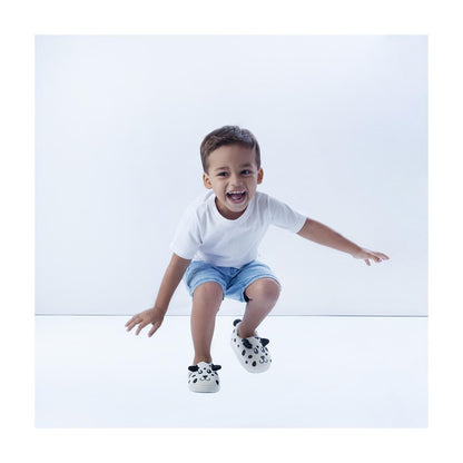 Pantufa Infantil Antiderrapante Pelúcia Dalmata Pimpolho