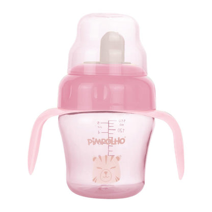 Copo Treinamento Infantil Pimpolho Alça Bico Flexível 150ml