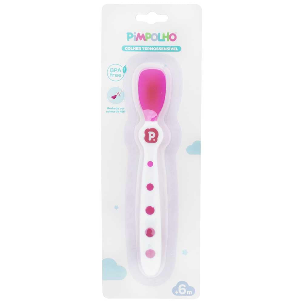 Colher Termossensível Pimpolho Infantil Papinha Muda Cor